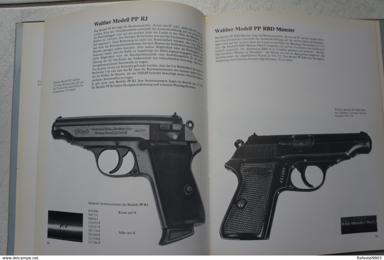 Buch WALTHER Feurerwaffen PP Und PPK Pistolen 1929-45 Waffenfabrik Pistolet Automatique Arme à Feu Automatic Gun - Andere & Zonder Classificatie