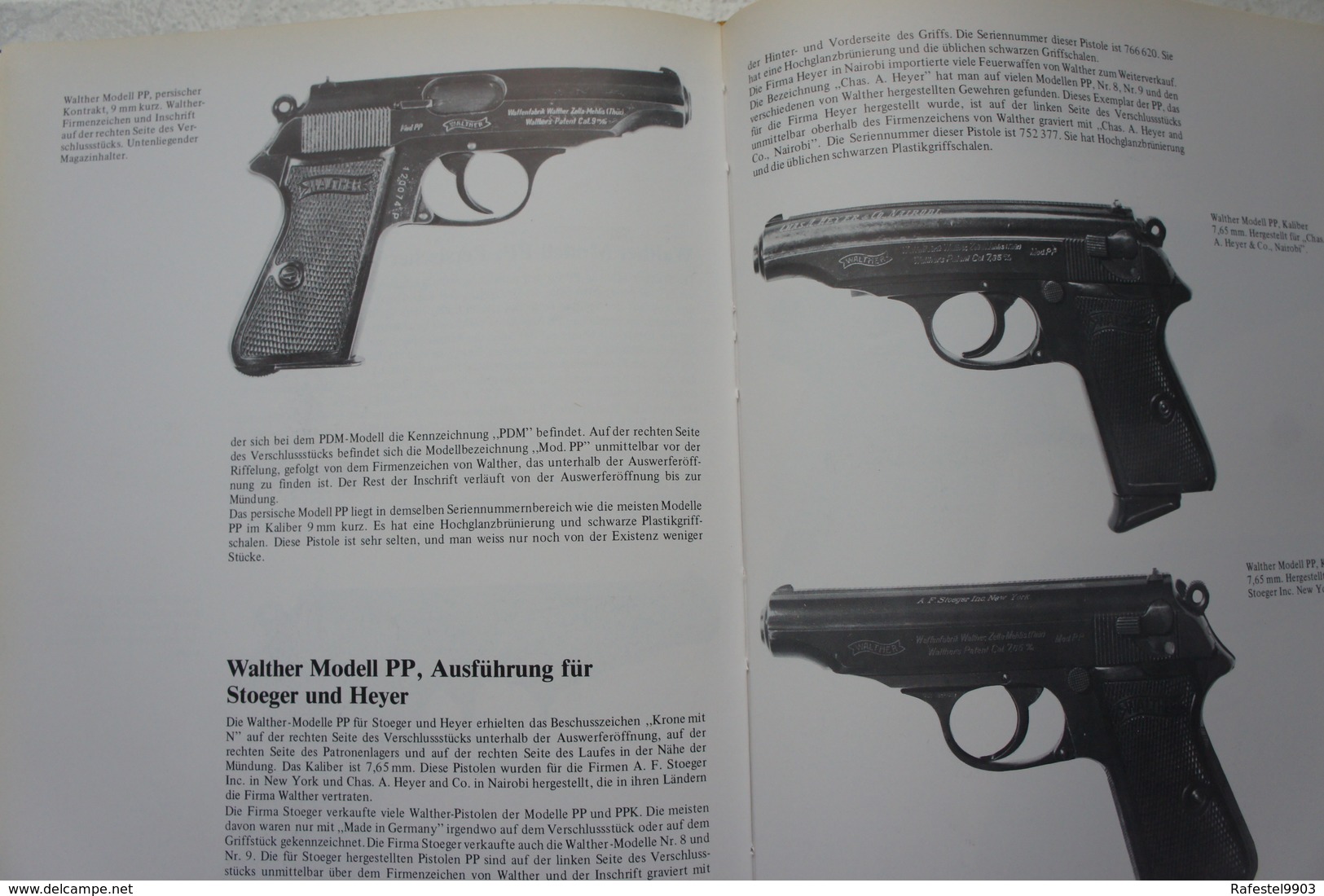 Buch WALTHER Feurerwaffen PP Und PPK Pistolen 1929-45 Waffenfabrik Pistolet Automatique Arme à Feu Automatic Gun - Andere & Zonder Classificatie