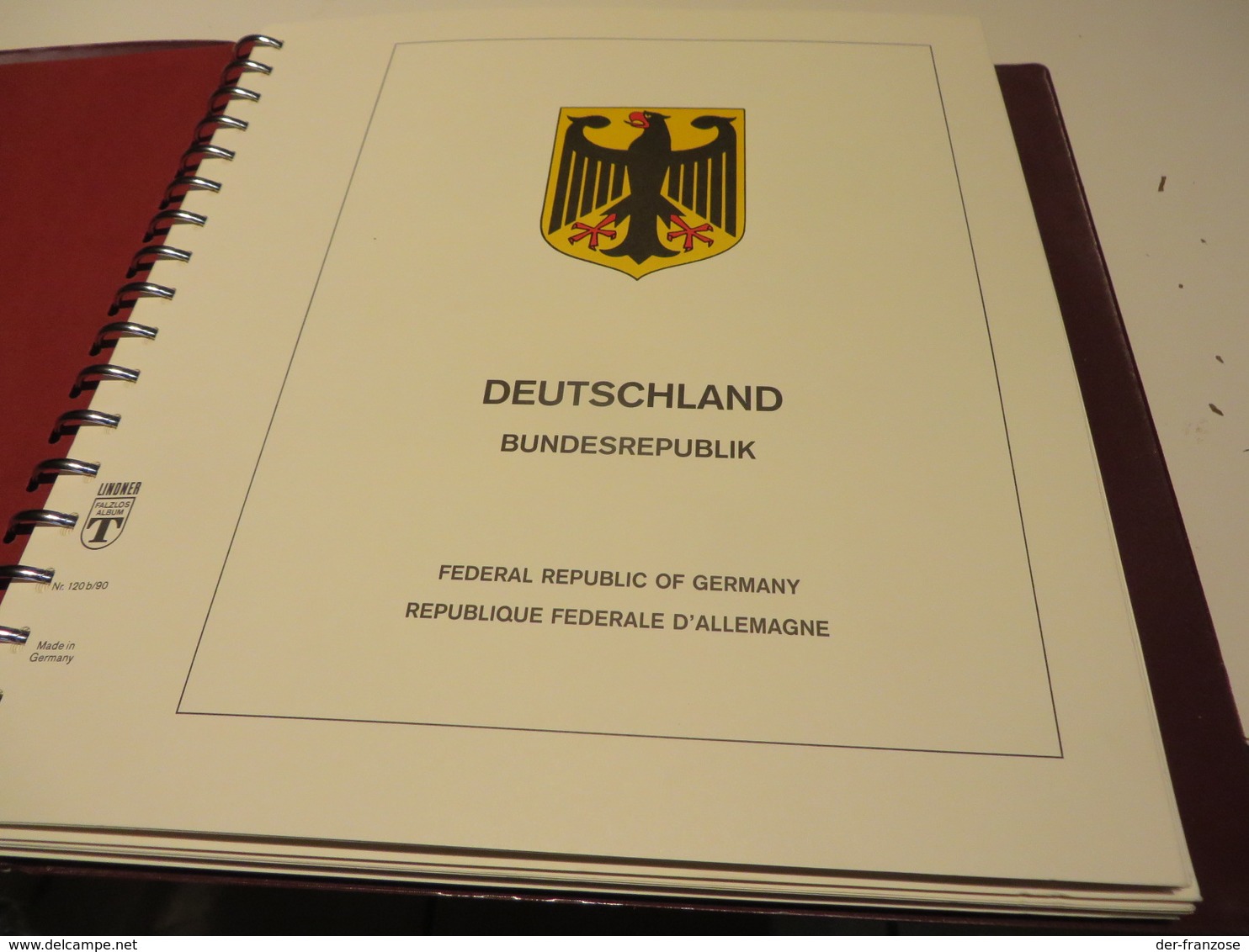 DEUTSCHLAND - BUND  1987 Bis 1993  Posten  O /  ** / MARKEN Auf LINDNER -T- FALZLOS - VORDRUCKTEX  Im RINGBINDER - Sammlungen (im Alben)