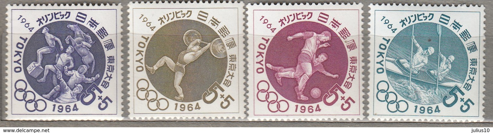 JAPAN 1964 Summer Olympic Games Tokyo MNH (**) Mi 863-866 #24801 - Ete 1964: Tokyo