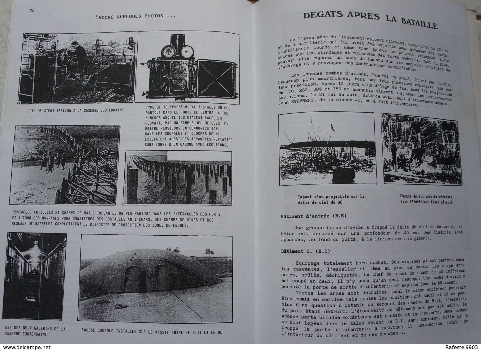 Livre FORT DE BATTICE Description De L'ouvrage Fortification Bunker Place Fortifiée De Liège 1940 Guerre Militaria - Oorlog 1939-45
