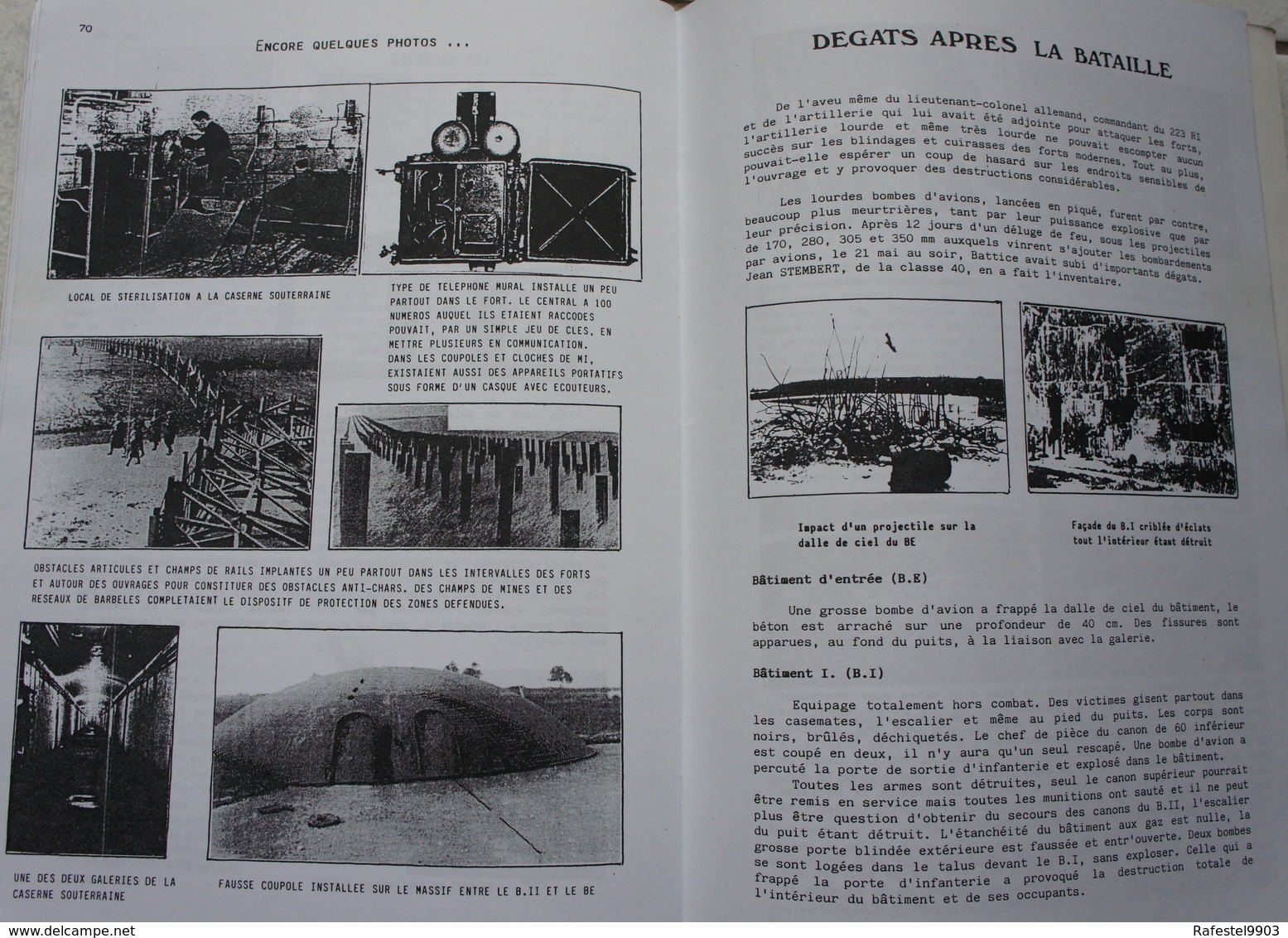 Livre FORT DE BATTICE Description De L'ouvrage Fortification Bunker Place Fortifiée De Liège 1940 Guerre Militaria - War 1939-45