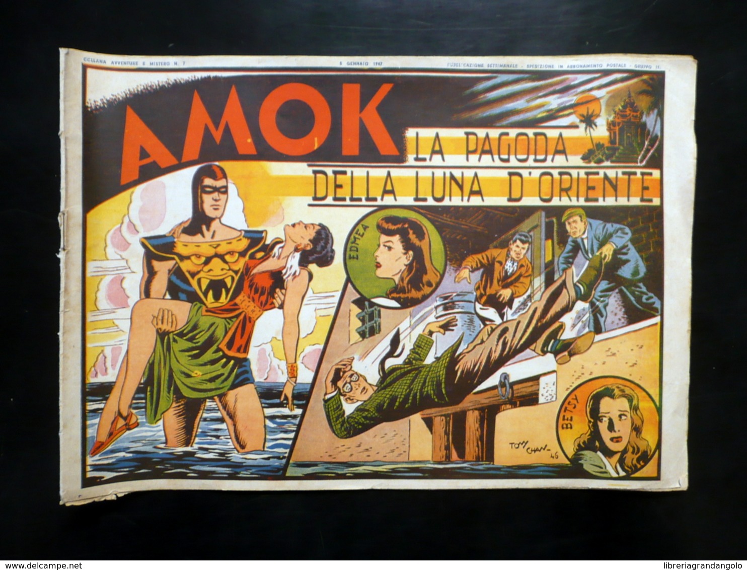 Amok La Pagoda Della Luna D'Oriente N. 7 5/1/1947 Originale Fumetto - Altri & Non Classificati