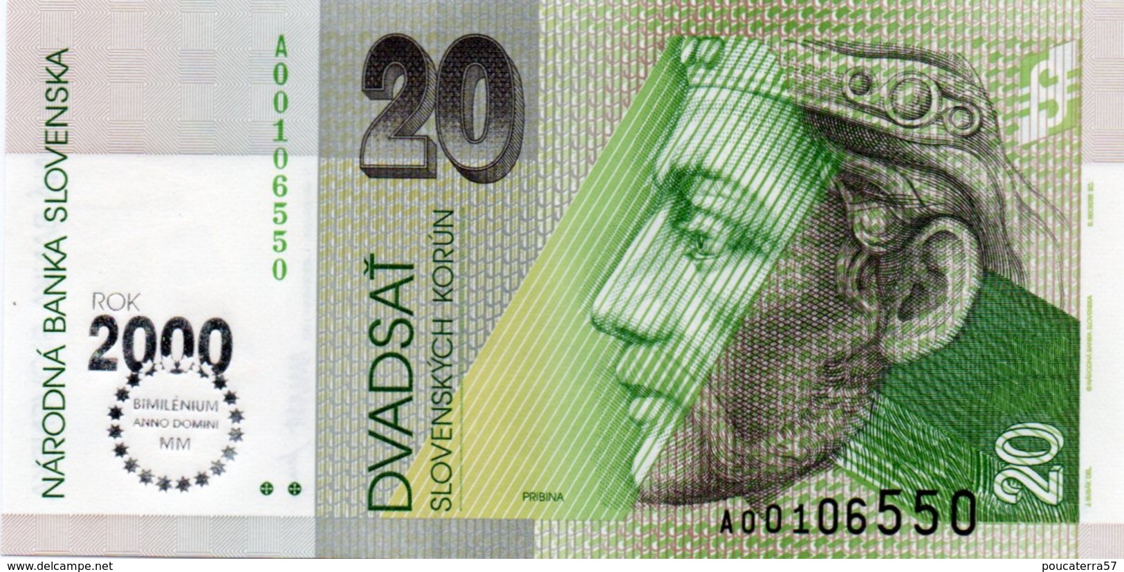 SLOVAKIA=1993     20  KORUN    P-34          UNC - Slovaquie