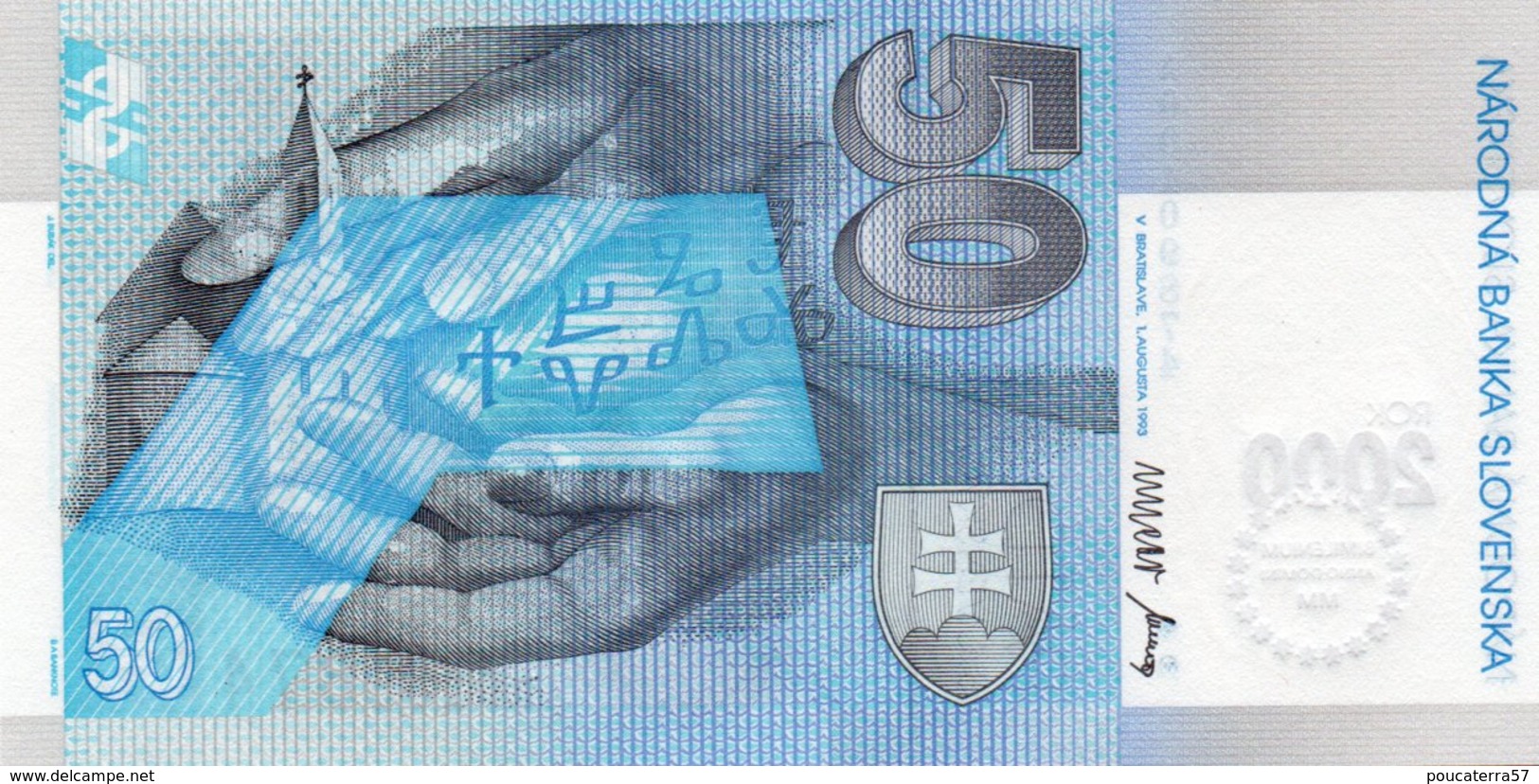 SLOVAKIA=1993     50  KORUN    P-35          UNC - Eslovaquia