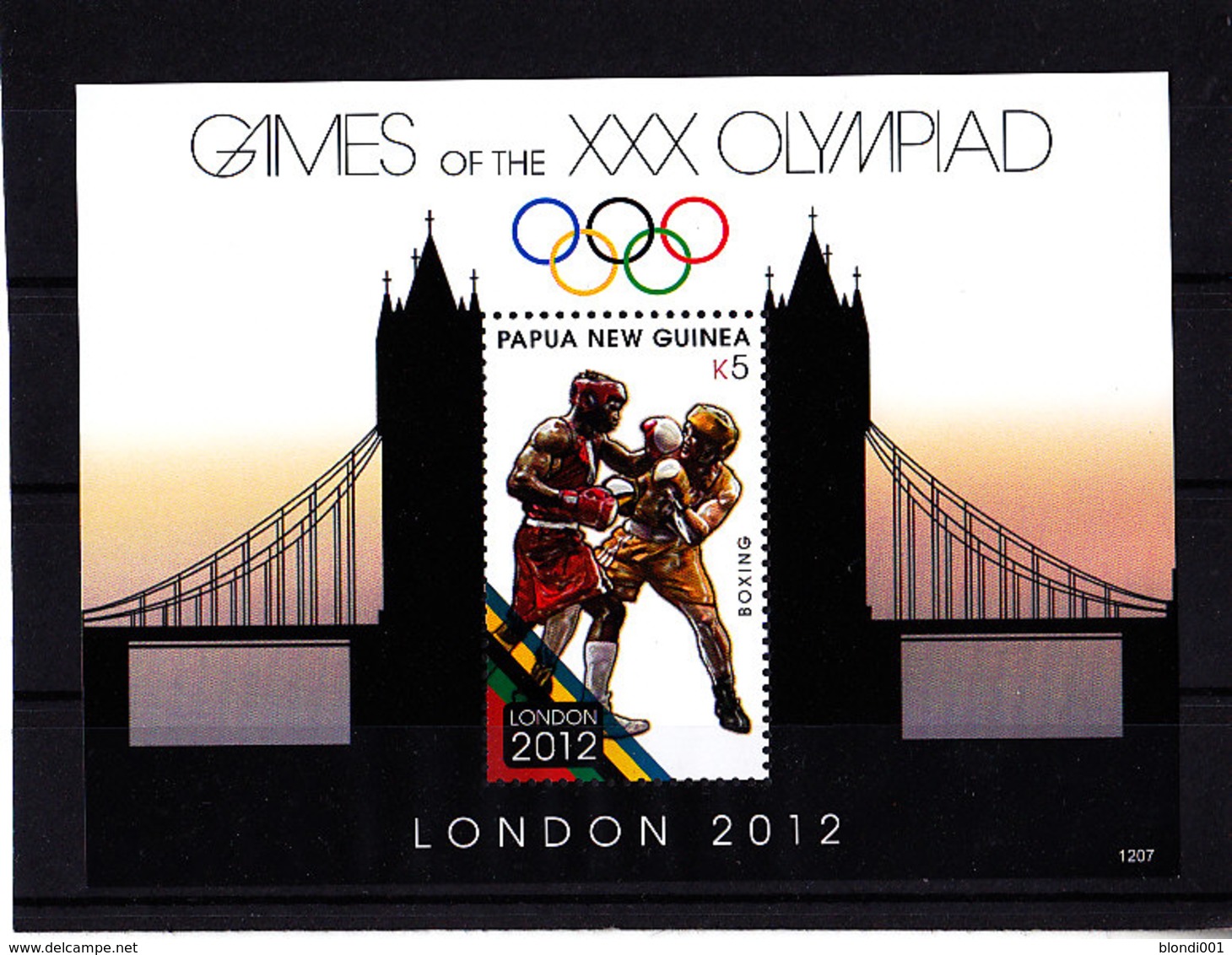 Olympics 2012 - Boxing - PAPUA NEW GUINEA - S/S MNH - Eté 2012: Londres