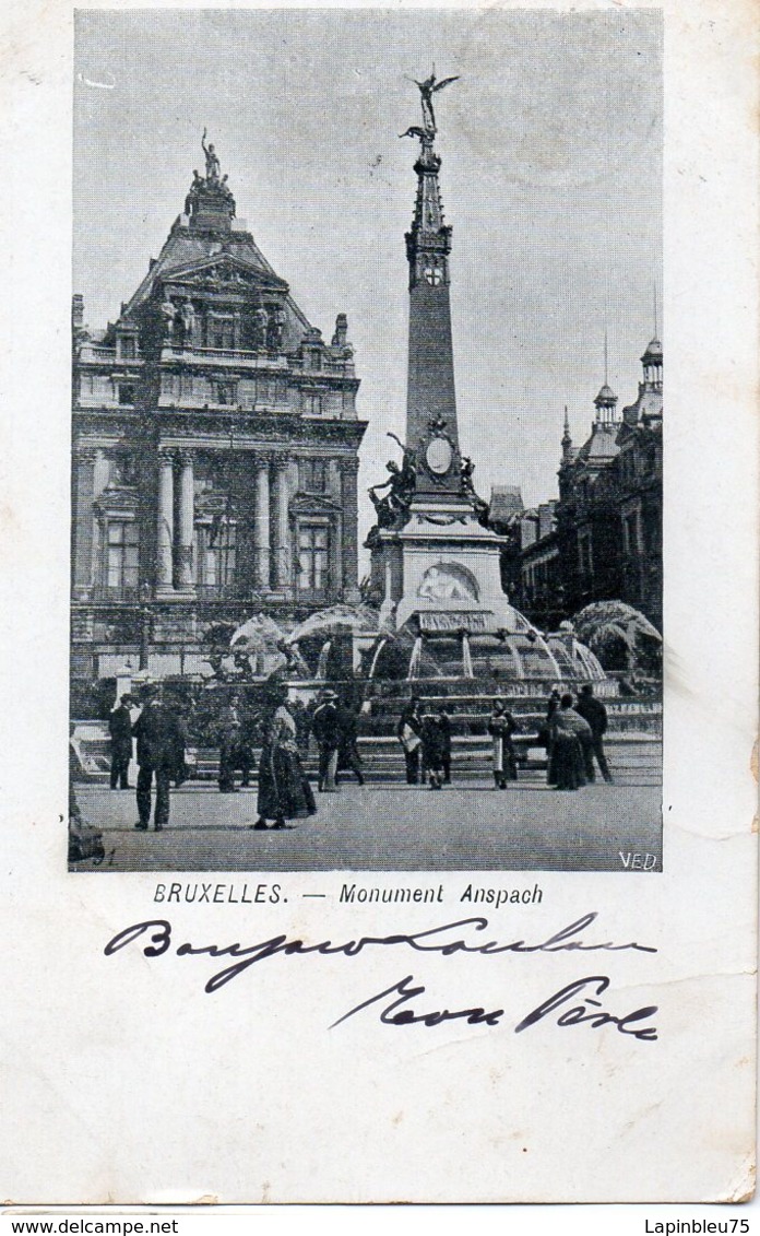 CP Belgique Bruxelles Monument Anspach - Monuments