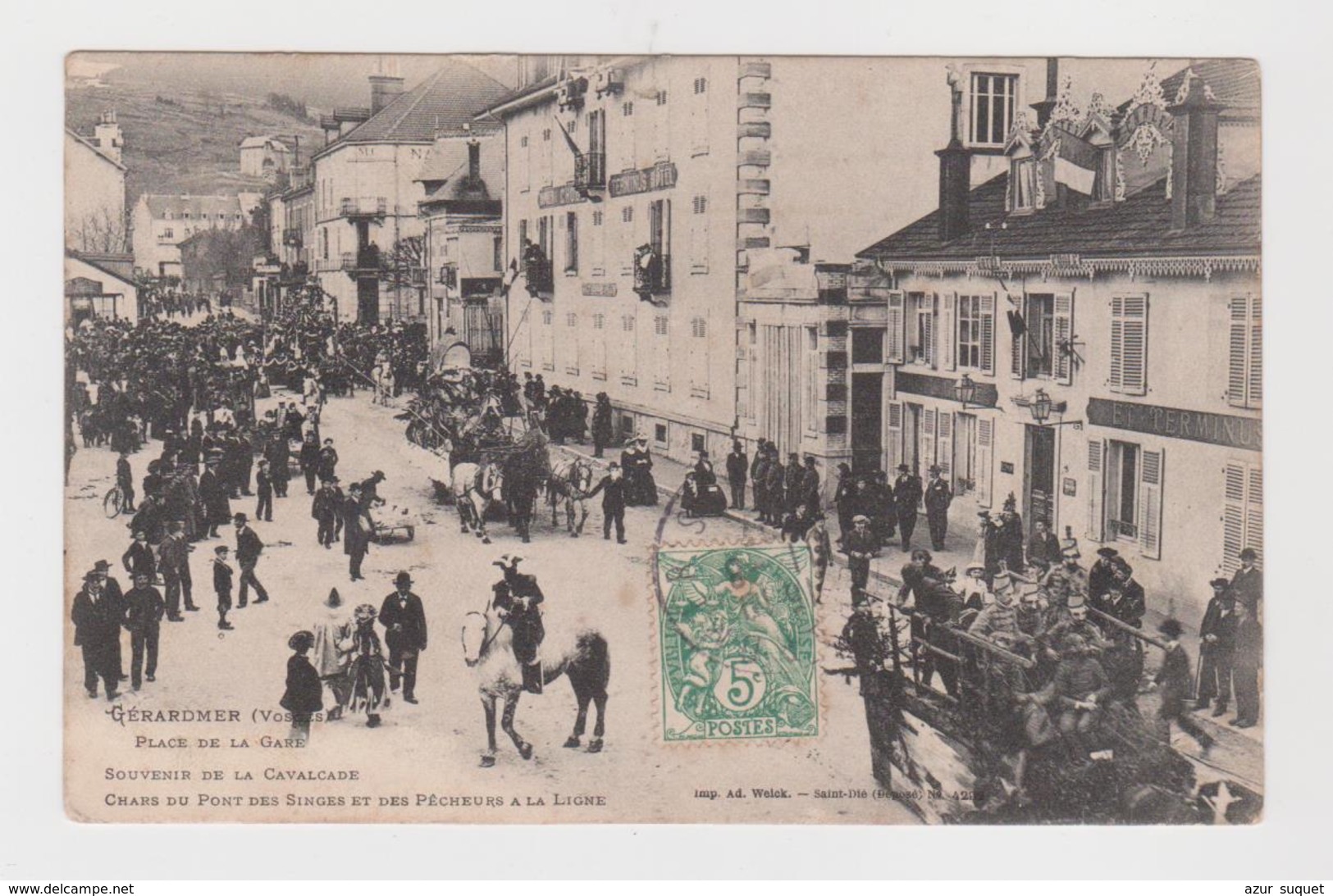 FRANCE / GERARDMER / PLACE DE LA GARE / 1907 - Gerardmer