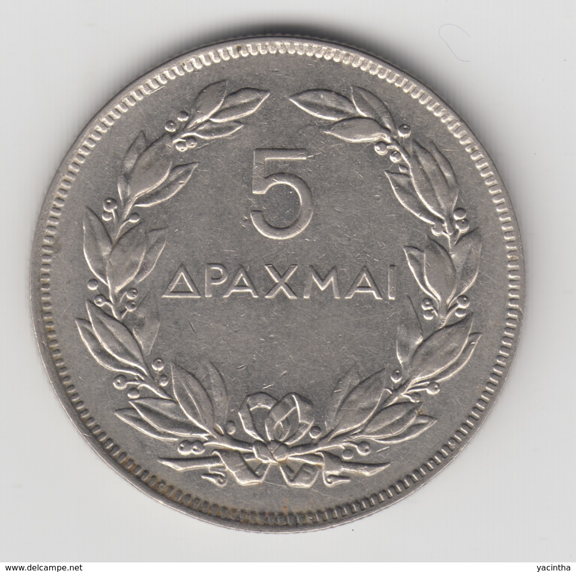 @Y@  Griekenland 5 Drachma  1930          (4717) - Griechenland
