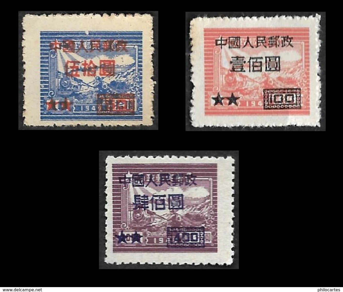 CHINE  1950  -  YT  877 - 878 - 881  - NEUFS** - Neufs