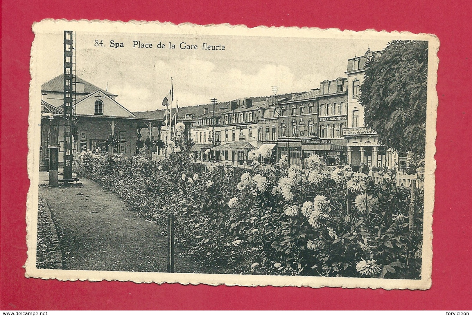 C.P. Spa =   Place  De La GARE  Fleurie - Spa