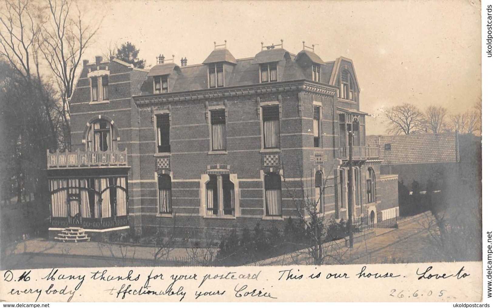 CPA -  Pays Bas, ZWOLLE, Groot Huis, Fotokaart - Postaal Gebruikt 1905 - Zwolle