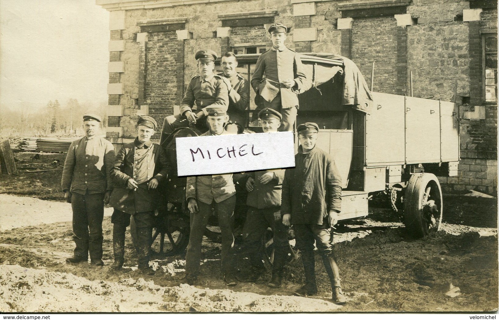 Ardennes. Camion Allemand 26/2/1918 Carte PhotoTrouvé Dans Lot Ardennes - Autres & Non Classés