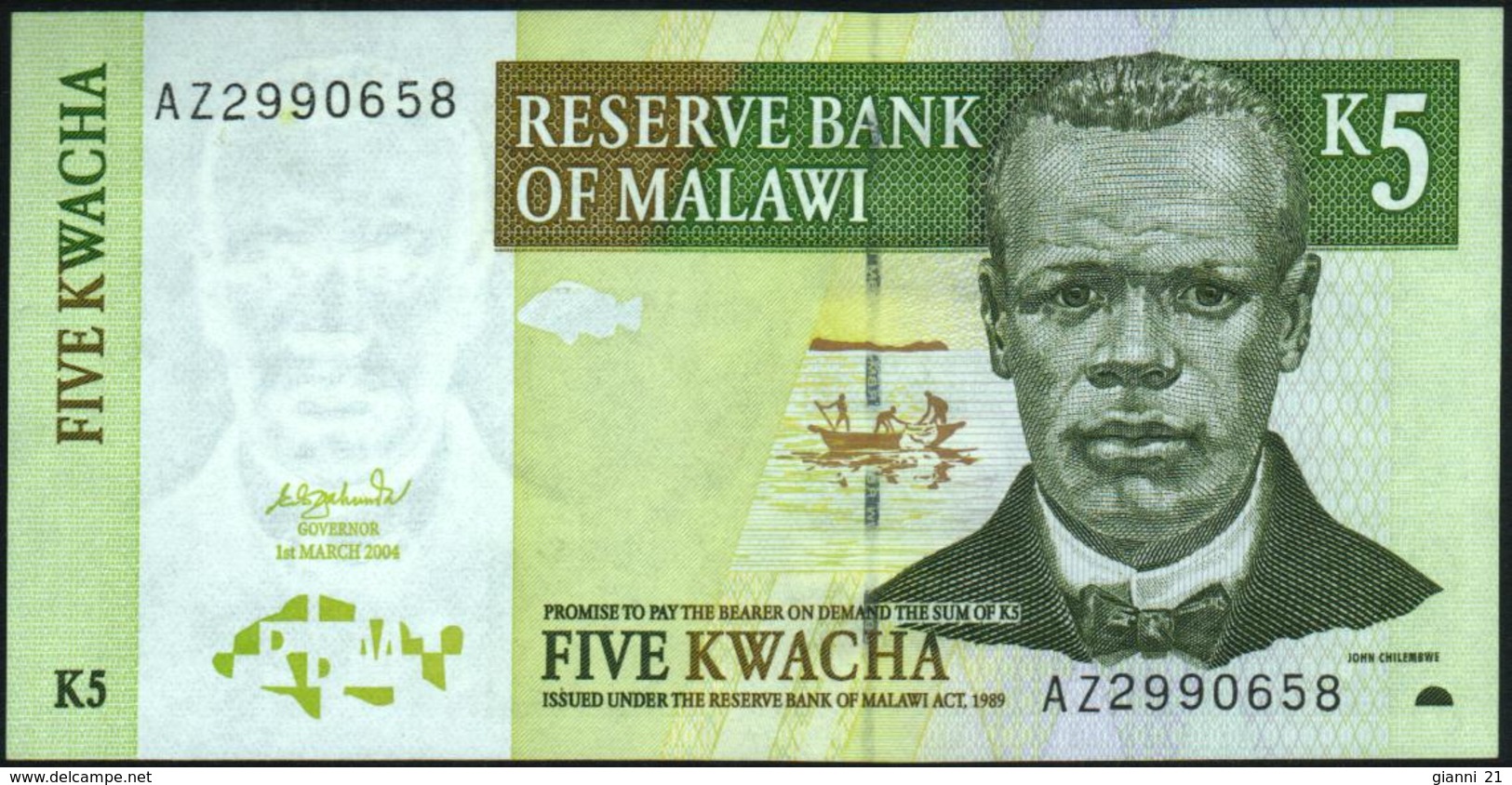 MALAWI - 5 Kwacha 01.03.2004 UNC P.36 B - Malawi