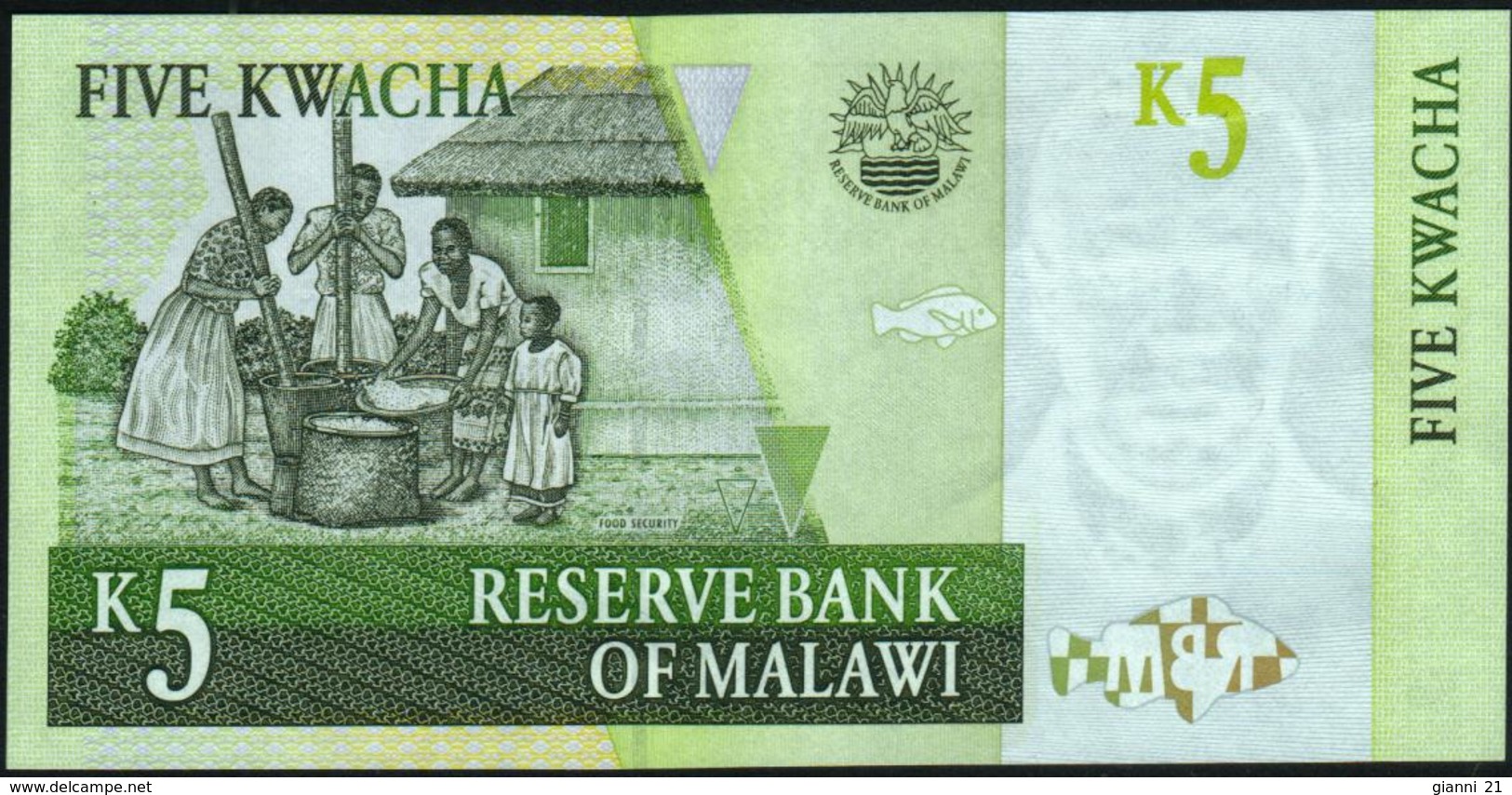 MALAWI - 5 Kwacha 01.03.2004 UNC P.36 B - Malawi