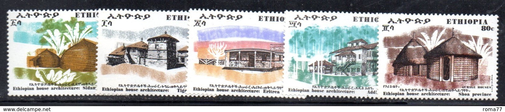 ETP169 - ETIOPIA 1972 ,  Yvert  N. 625/629 *** MNH - Ethiopia