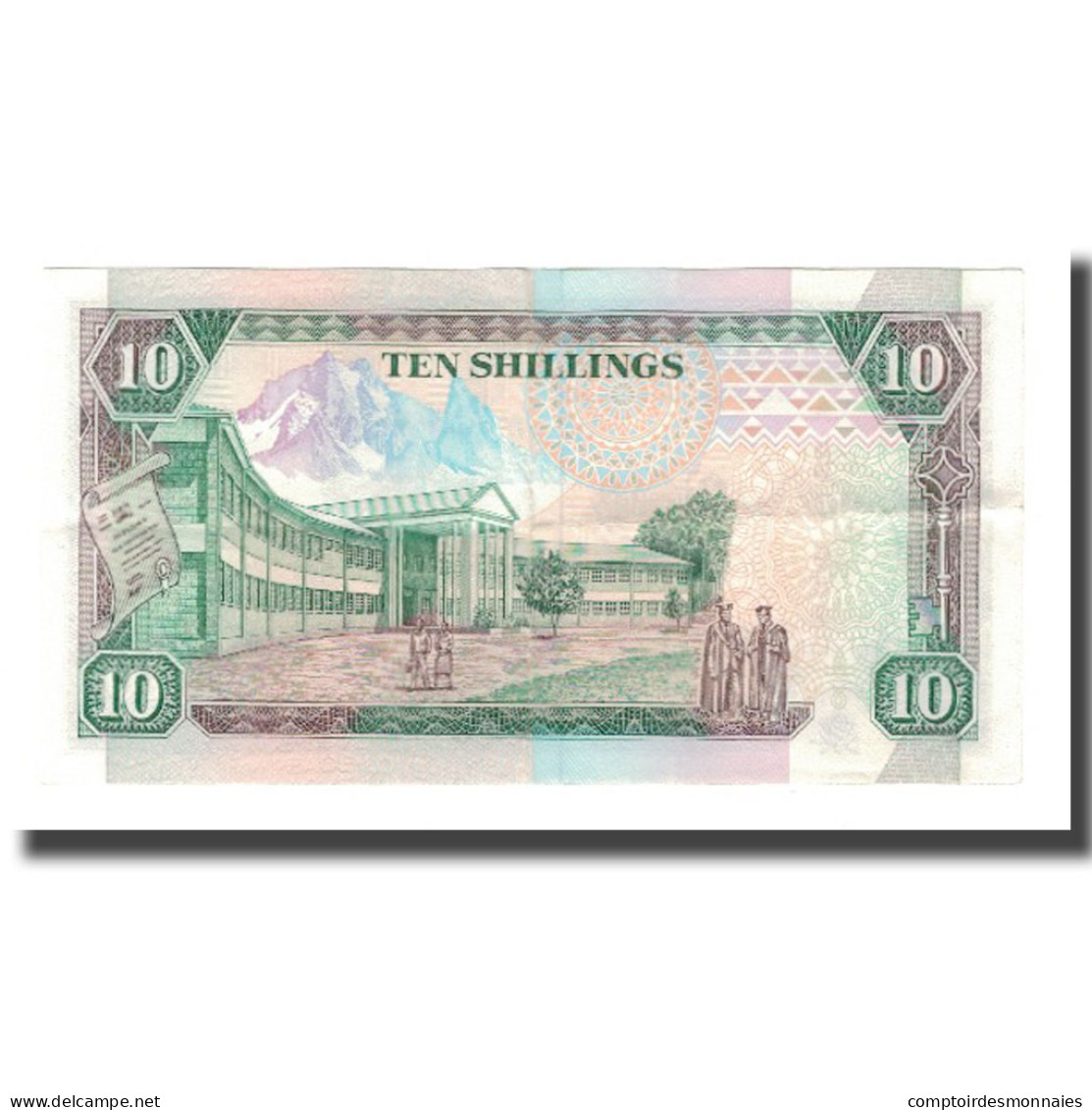 Billet, Kenya, 10 Shillings, 1989-1994, 1992-01-02, KM:24d, TTB - Kenya