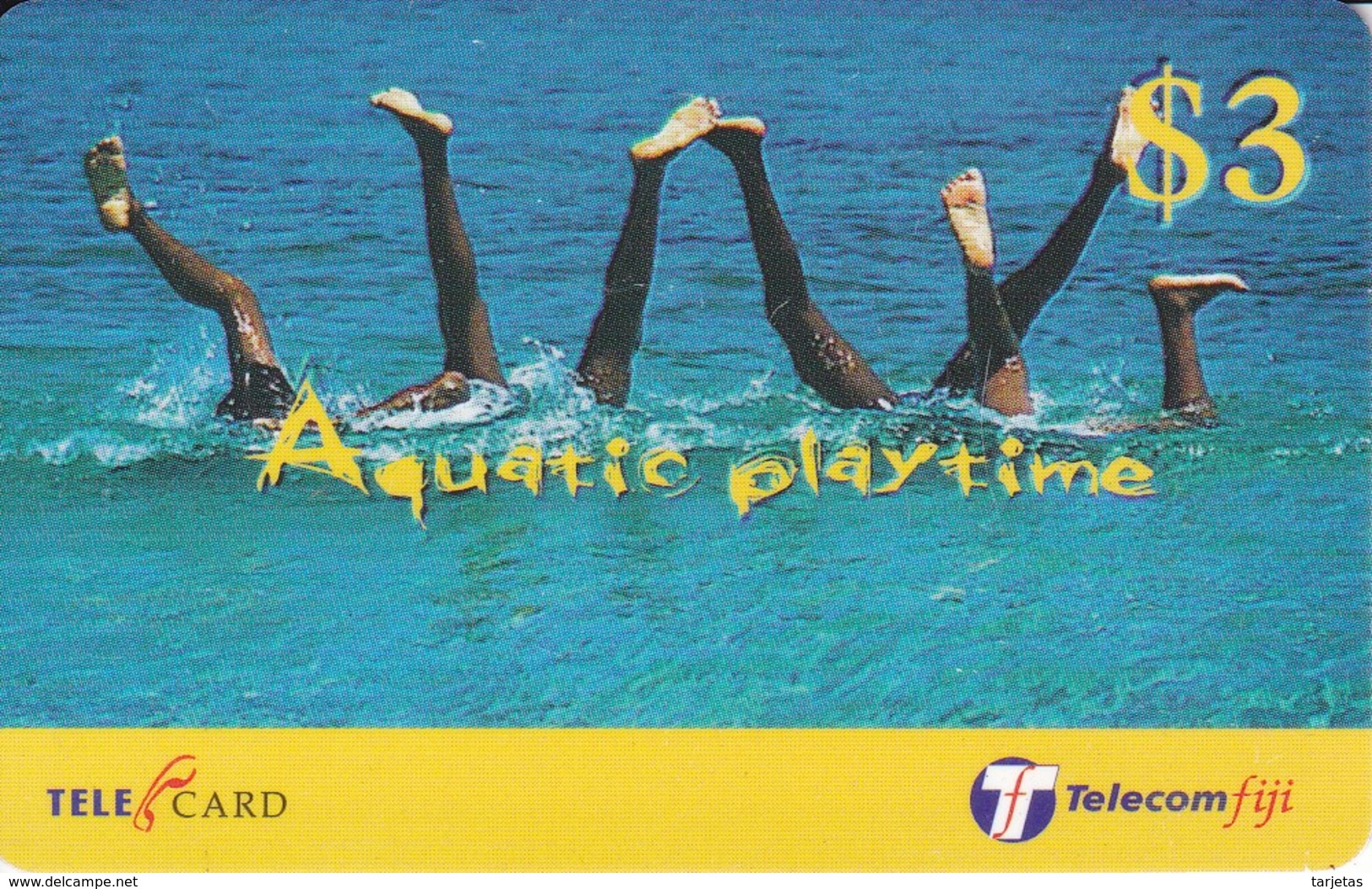 TARJETA DE FIJI DE $3 DE AQUATIC PLAYTIME - Fiji