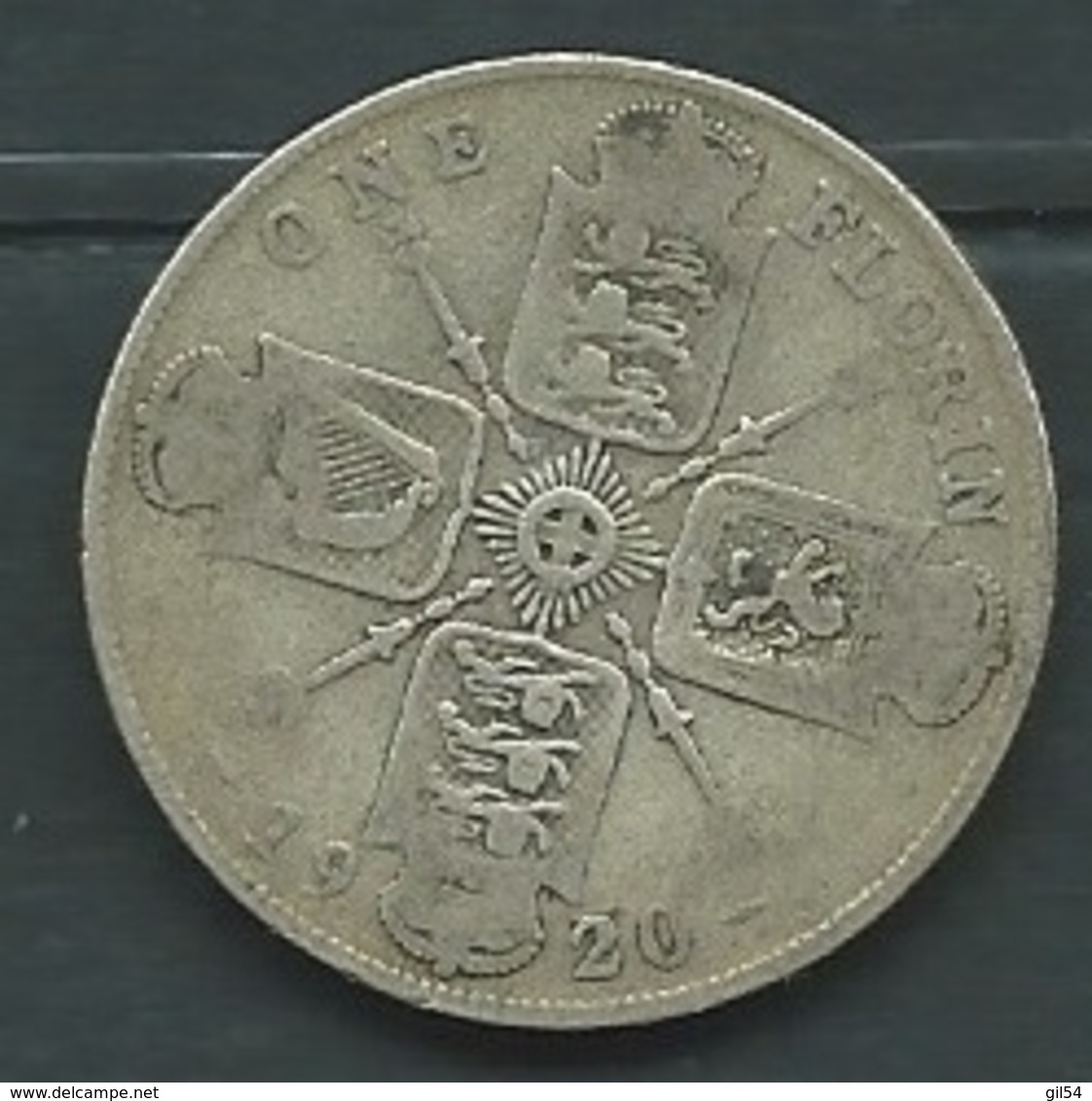 GRANDE BRETAGNE Monnaie De One Florin 1920  - Laupi12108 - J. 1 Florin / 2 Schillings