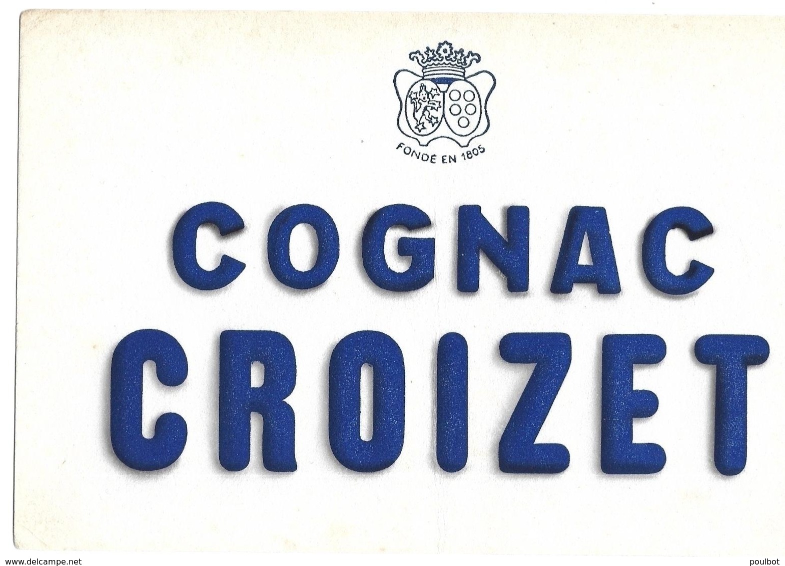 BUVARD COGNAC CROIZET - Liqueur & Bière