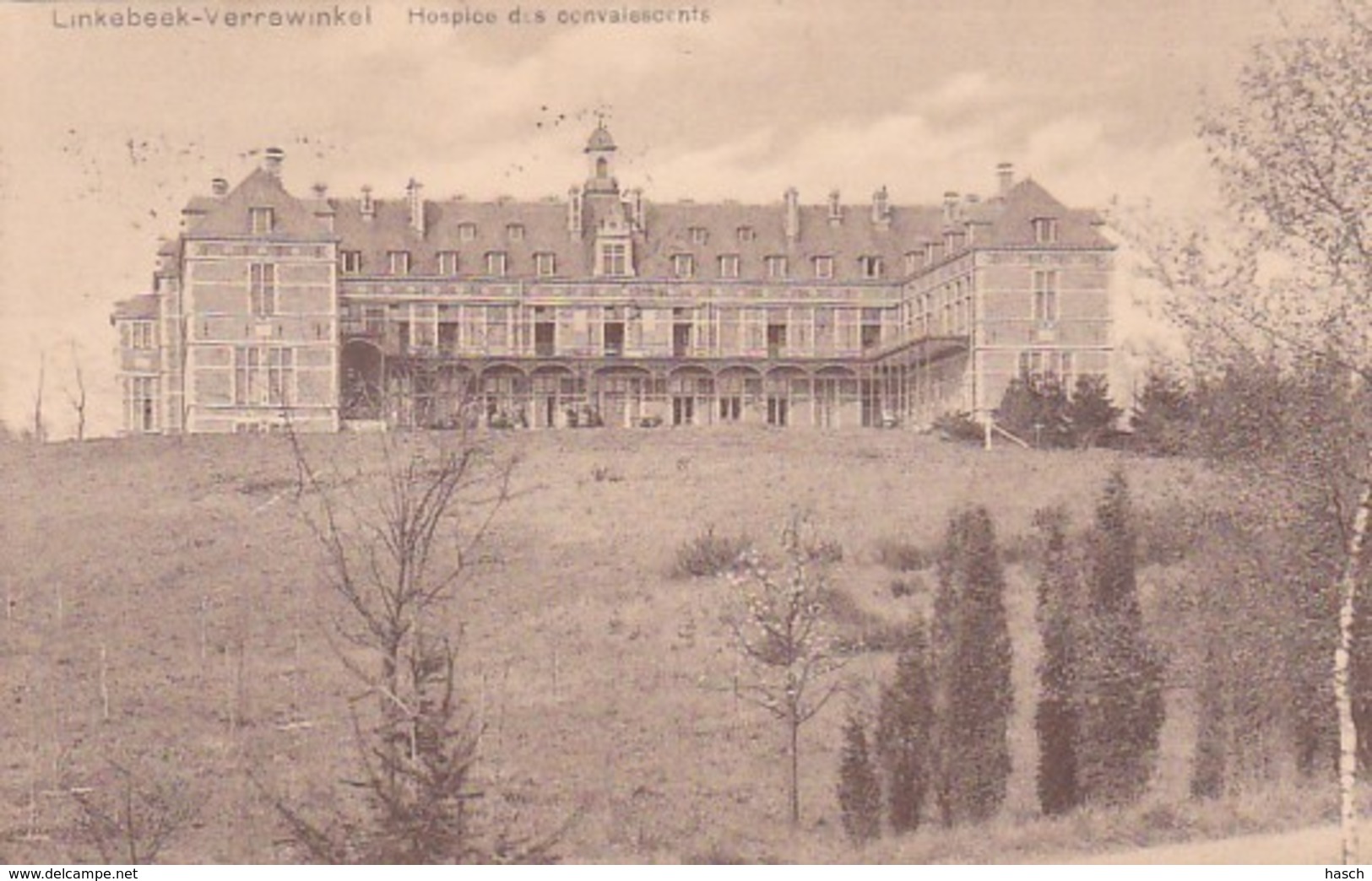 372610Linkebeek Verrewinkel, Hospice Des Convalescents (poststempel 1913) - Linkebeek