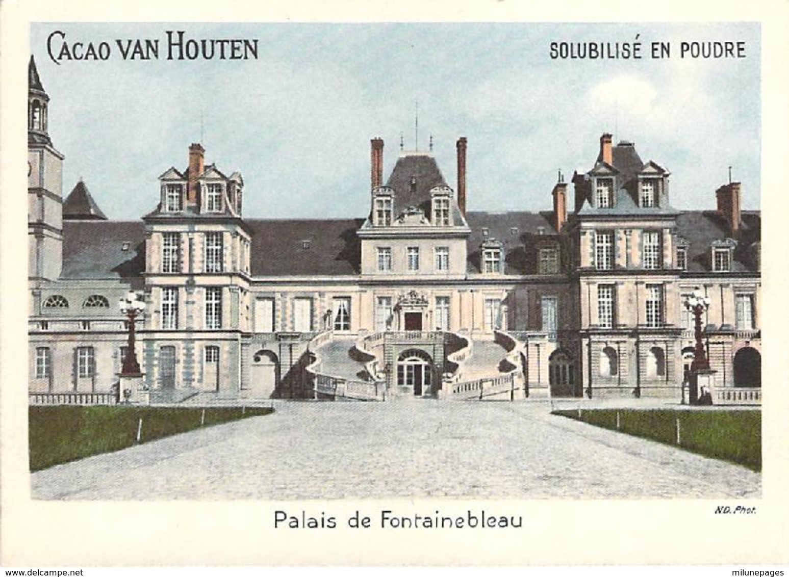 Grand Chromo Cacao Chocolat Van Houten Palais De Fontainebleau - Van Houten