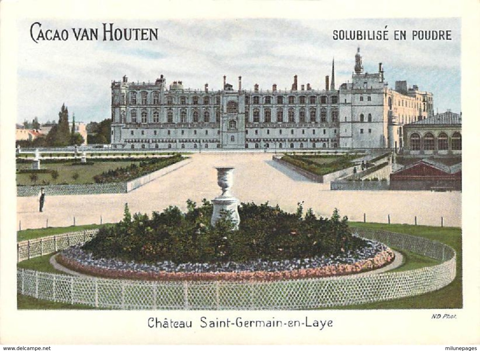 Grand Chromo Cacao Chocolat Van Houten Chateau De Saint-Germain En Laye - Van Houten