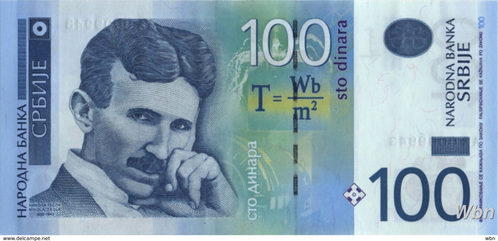 Serbie 100 Dinara (P49) 2013 -UNC- - Serbia