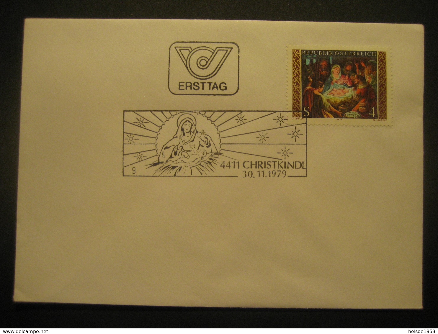 Österreich- Christkindl 30.11.1979 FDC Stempel Auf Beleg - Brieven En Documenten