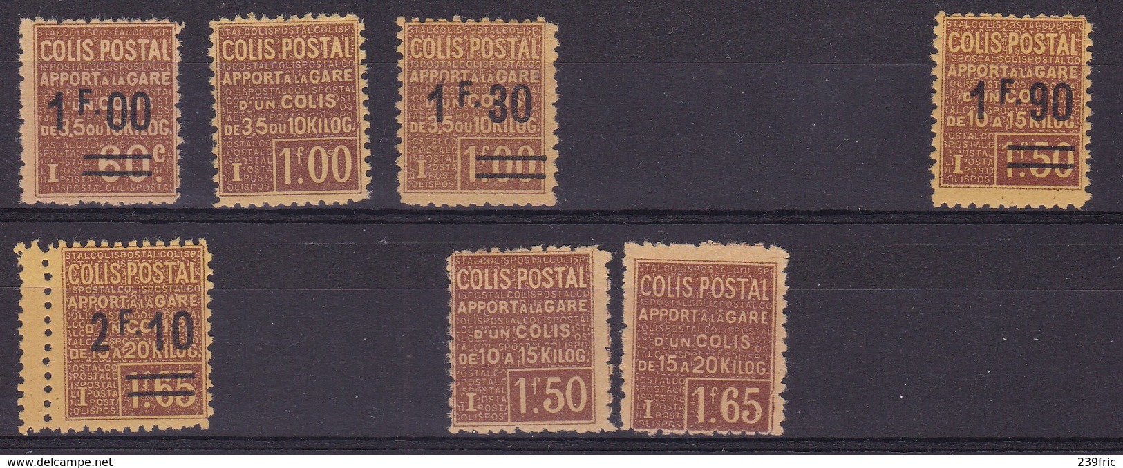 COLIS POSTAUX  YT47/48/49/52/53**  YT50/51*  COTE YT 228E - Mint/Hinged