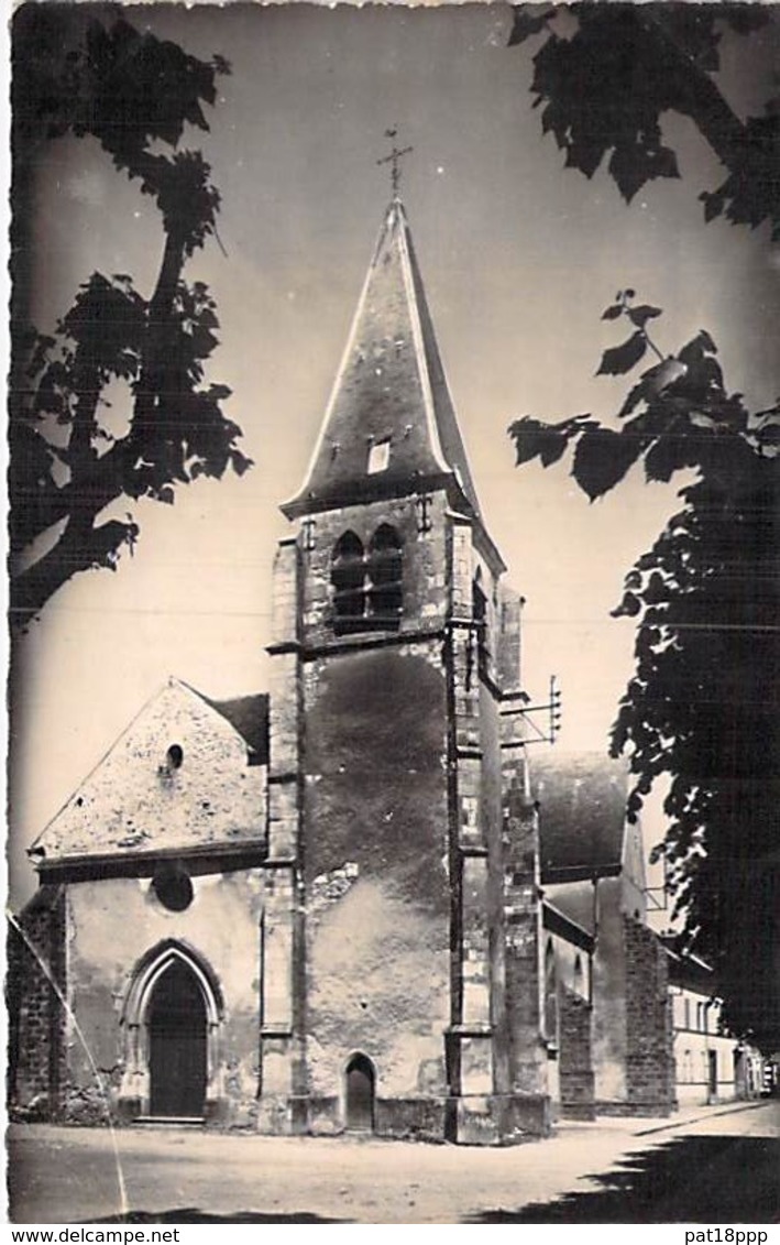 02 - CONDE Sur BRIE : L'Eglise - CPSM Village ( 675 Habitants) Dentelée Noir Blanc Grand Format CPA 1953 - Aisne - Otros & Sin Clasificación