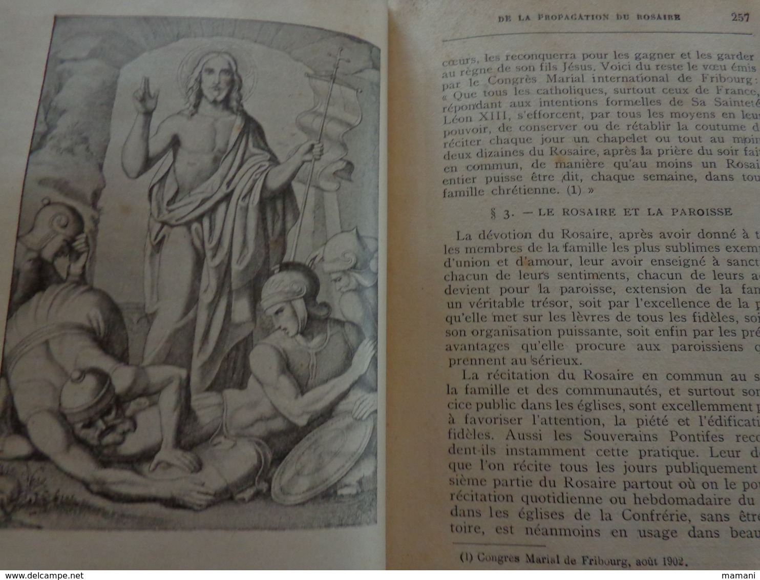 lot de livres sur le theme de la religion-l'apostolat du rosaire-vie des saintes femmes des martyres et des vierges