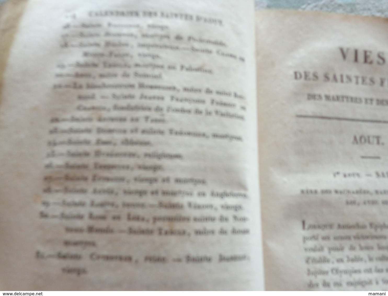 lot de livres sur le theme de la religion-l'apostolat du rosaire-vie des saintes femmes des martyres et des vierges