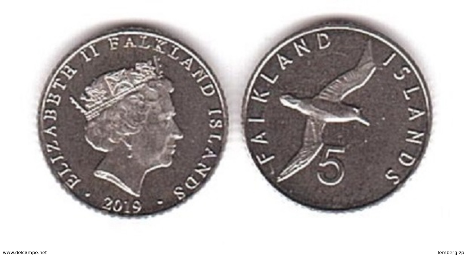 Falkland Islands - 5 Pence 2019 UNC Lemberg-Zp - Malvinas