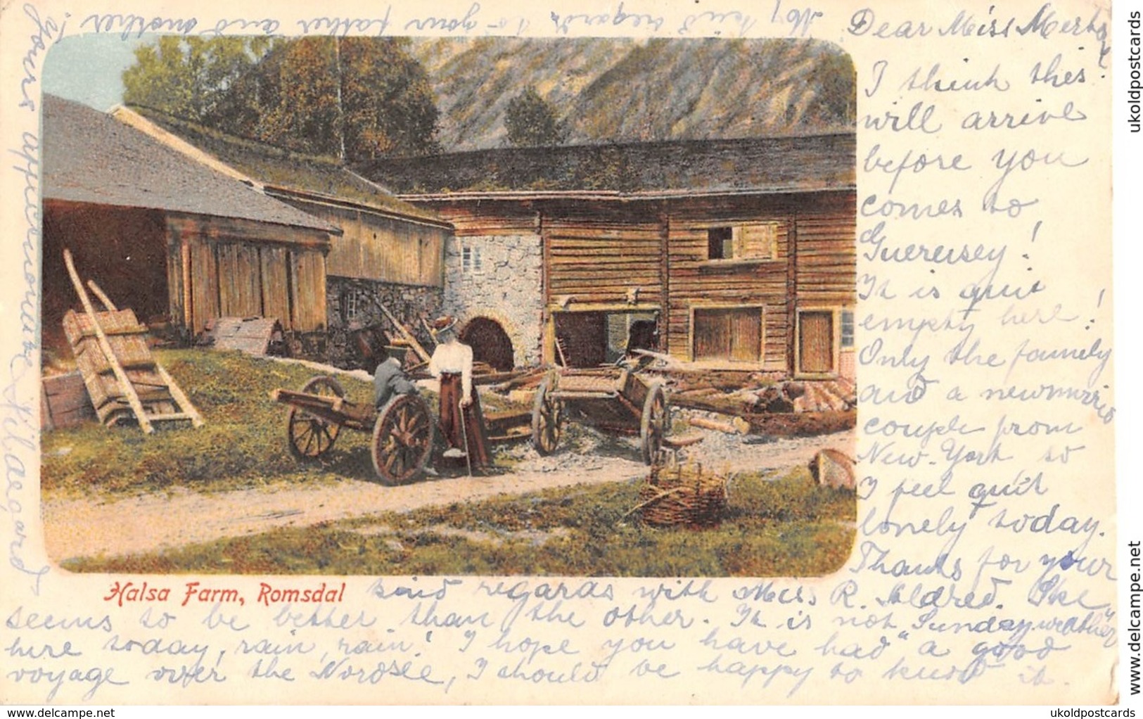 CPA - NORWAY - NORVEGE - NORGE, Romsdal, Halsa Farm, 1903 - Norvège