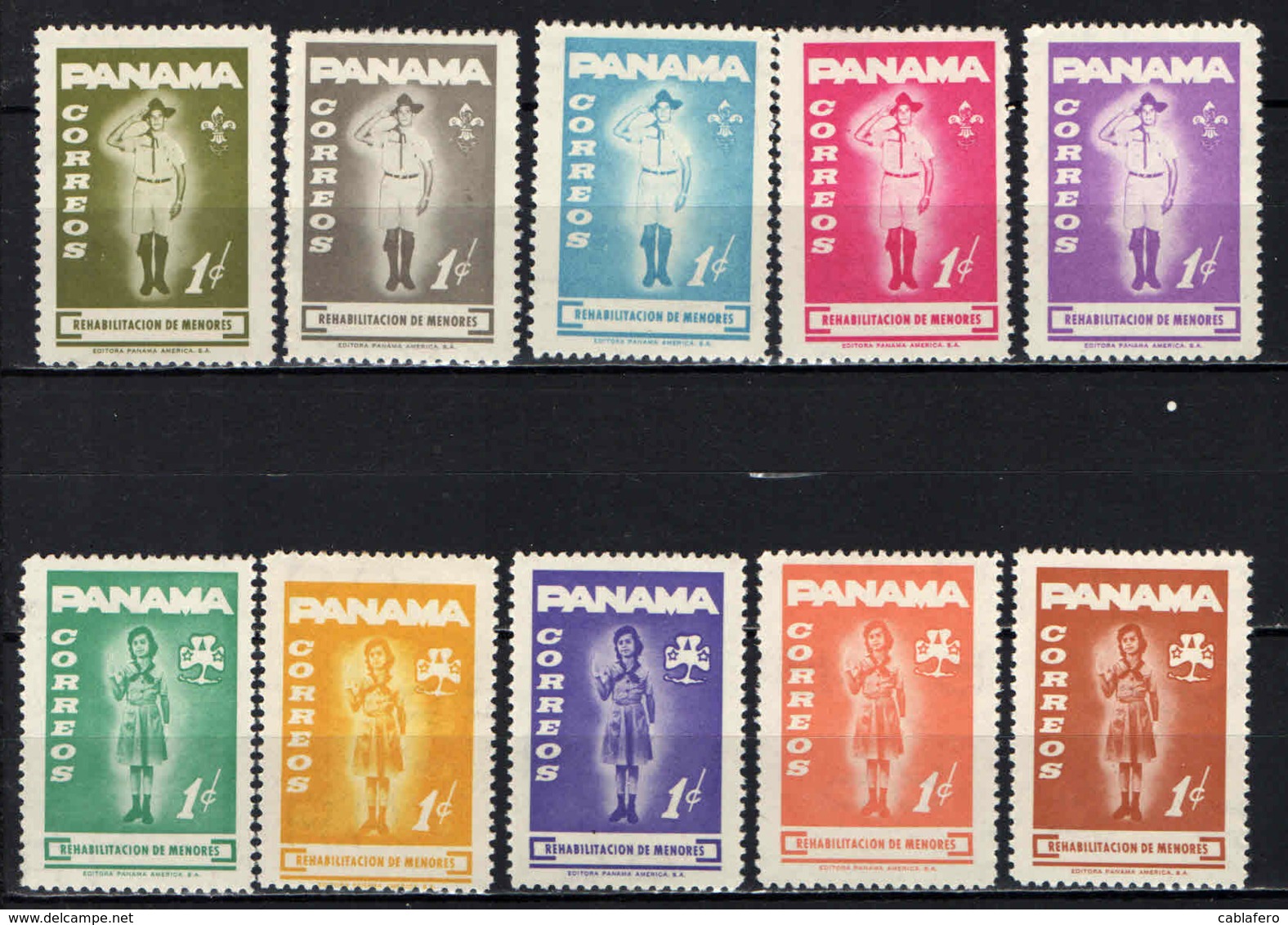 PANAMA - 1964 -  BOY SCOUT AND GIRL SCOUT - MNH - Panamá