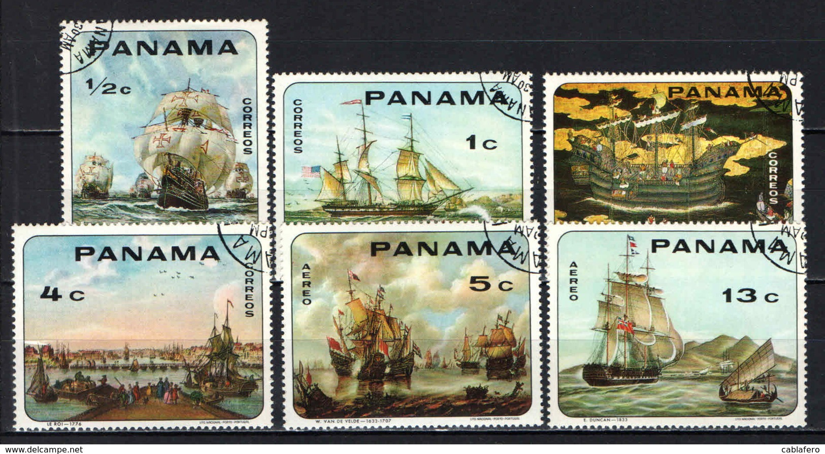 PANAMA - 1968 - VELIERI ANTICHI - USATI - Panama