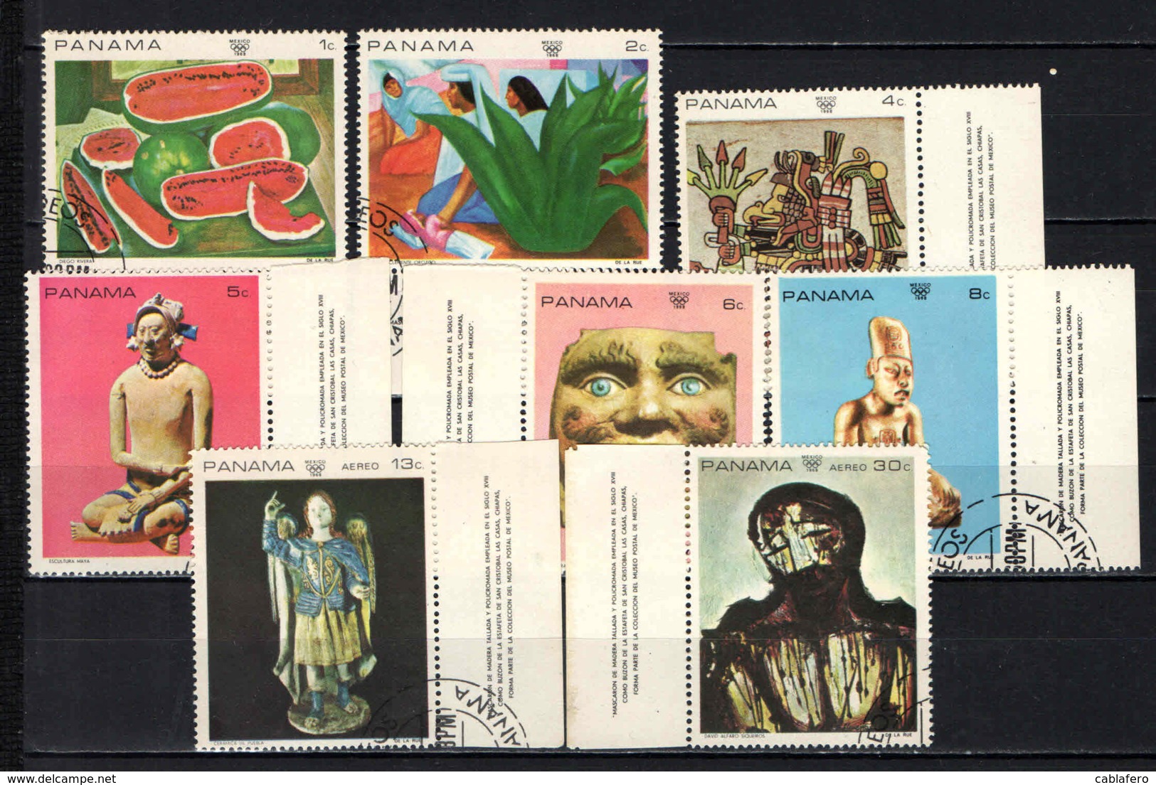 PANAMA - 1968 - ARTE MESSICANA - USATI - Panama