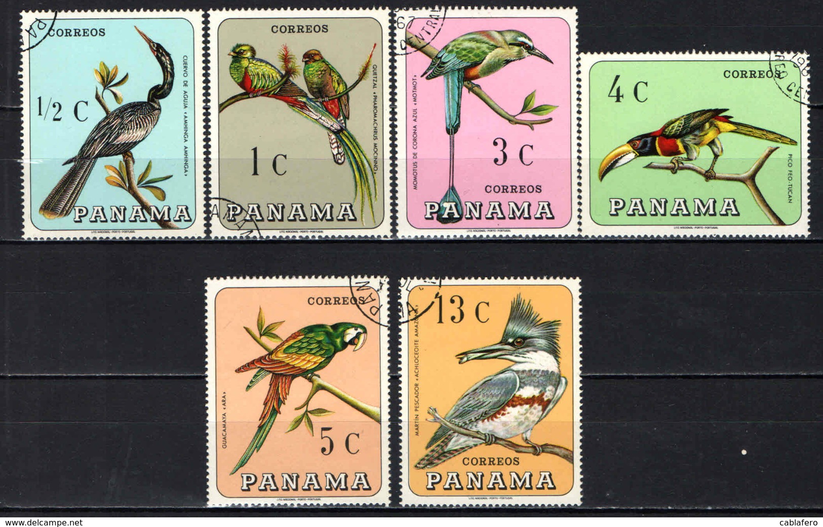 PANAMA - 1967 - SERIE UCCELLI - BIRDS - USATI - Panama