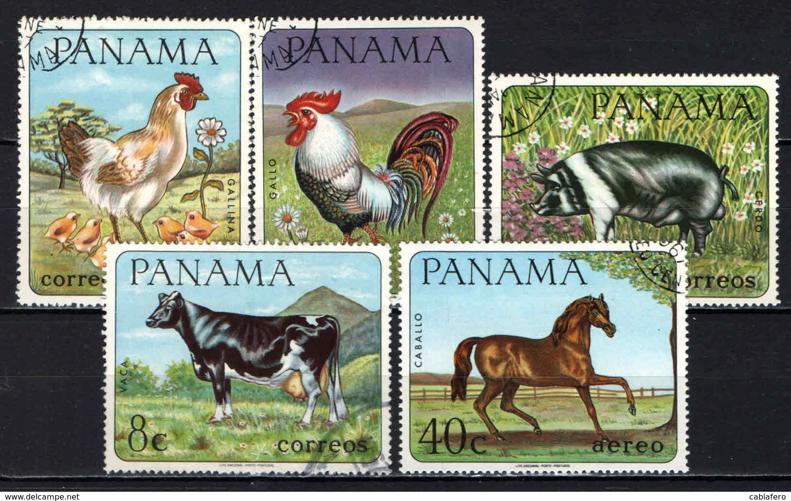 PANAMA - 1967 - SERIE ANIMALI DOMESTICI - USATI - Panama