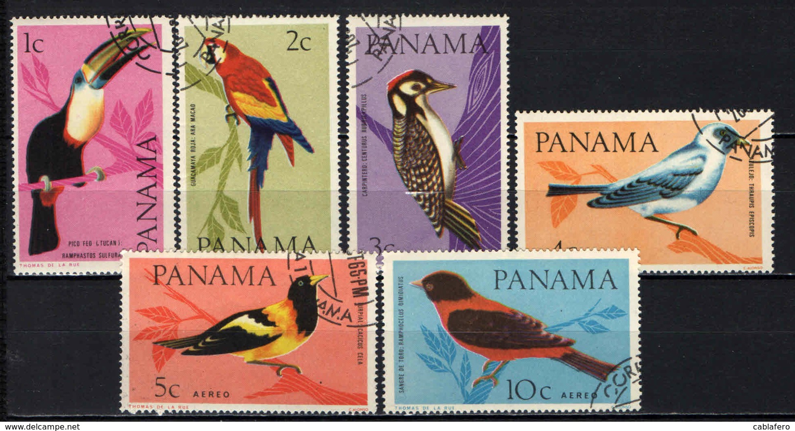 PANAMA - 1965 - SERIE UCCELLI - BIRDS - USATI - Panama