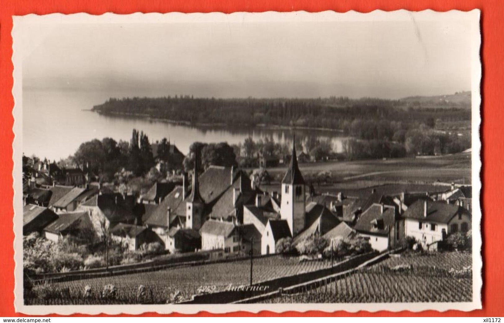 KAN-37  Auvernier , Vignobles . Visa Censure 1939 ACF, Non Circulé. Perrochet - Auvernier