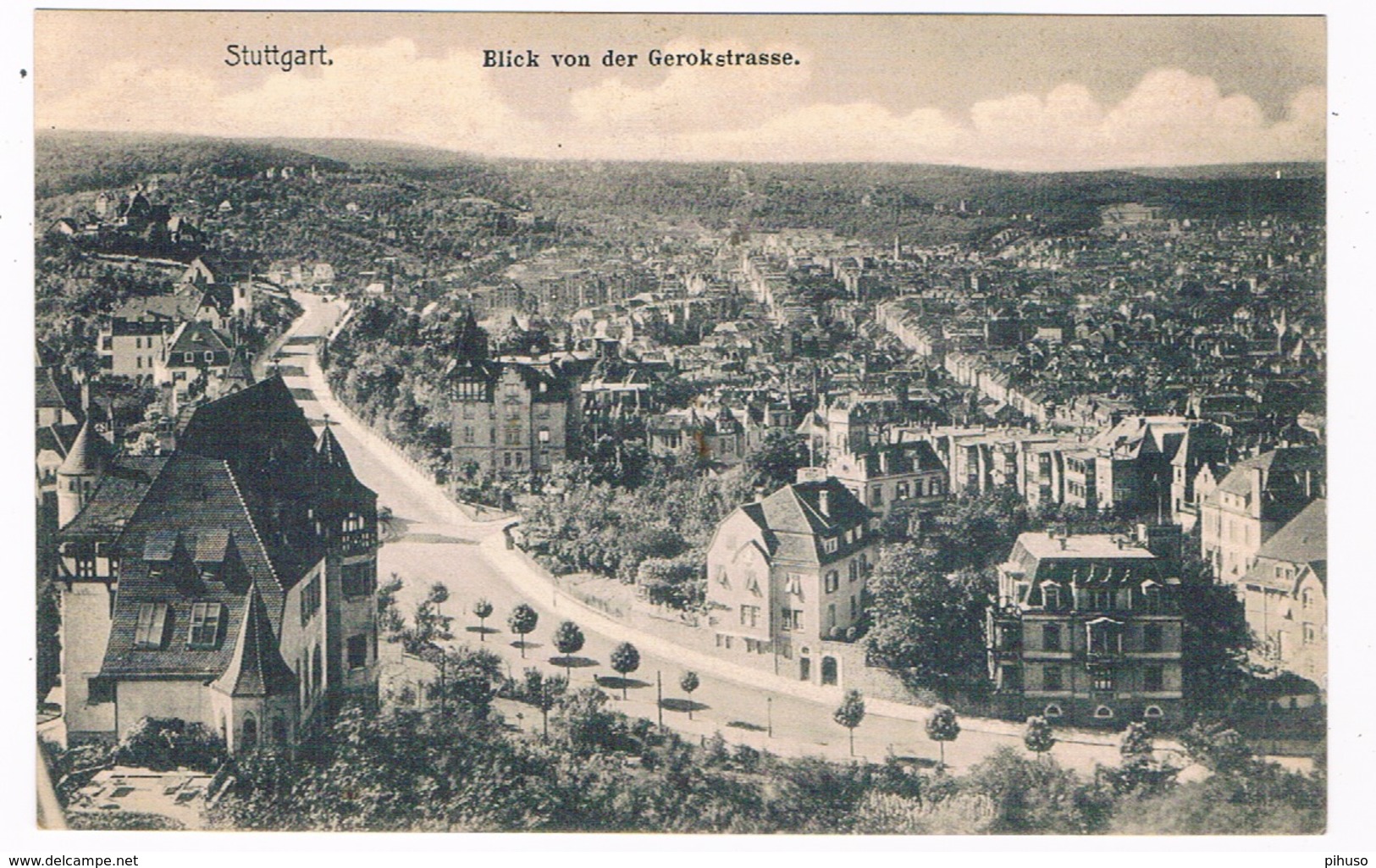 D-10148   STUTTGART : Blick Von Der Gerokstrasse - Stuttgart