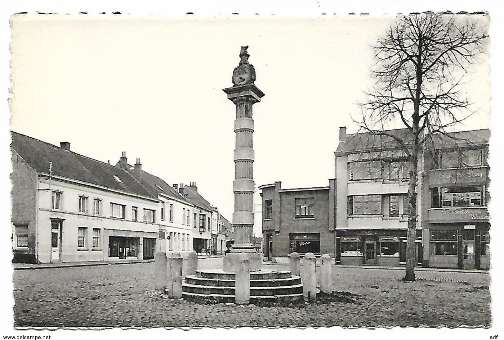 CPSM WOMMELGEM, KAAK. MONUMENT MET WAPENSCHILD, Format 9 Cm Sur 14 Cm Environ, PROVINCE D'ANVERS, BELGIQUE - Wommelgem