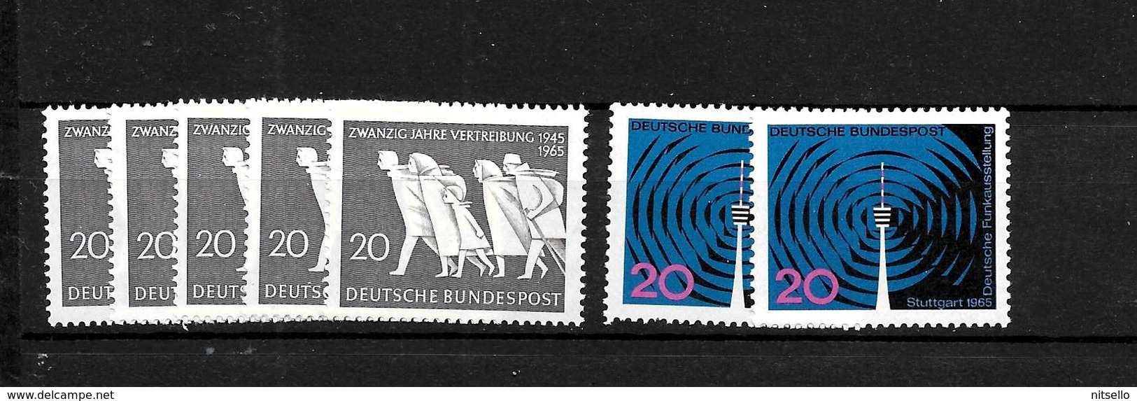 LOTE 1948  ////  ALEMANIA FEDERAL 1965  YVERT Nº: 346 + 348 **MNH    CATALOG.2014/COTE: 2,45€ - Ongebruikt