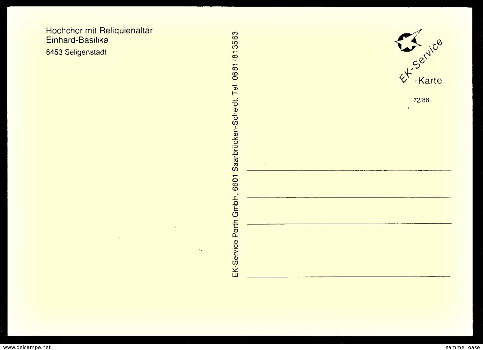 Seligenstadt  -  Einhard-Basilika  -  Hochchor Mit Reliquienaltar  -  Ansichtskarte Ca.1980   (12195) - Hanau