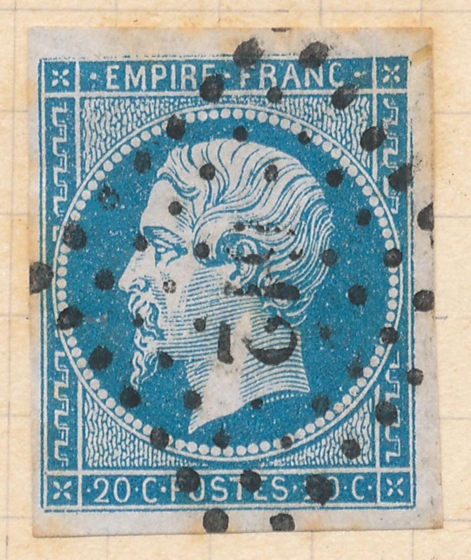 N°14  VARIETE. - 1853-1860 Napoléon III