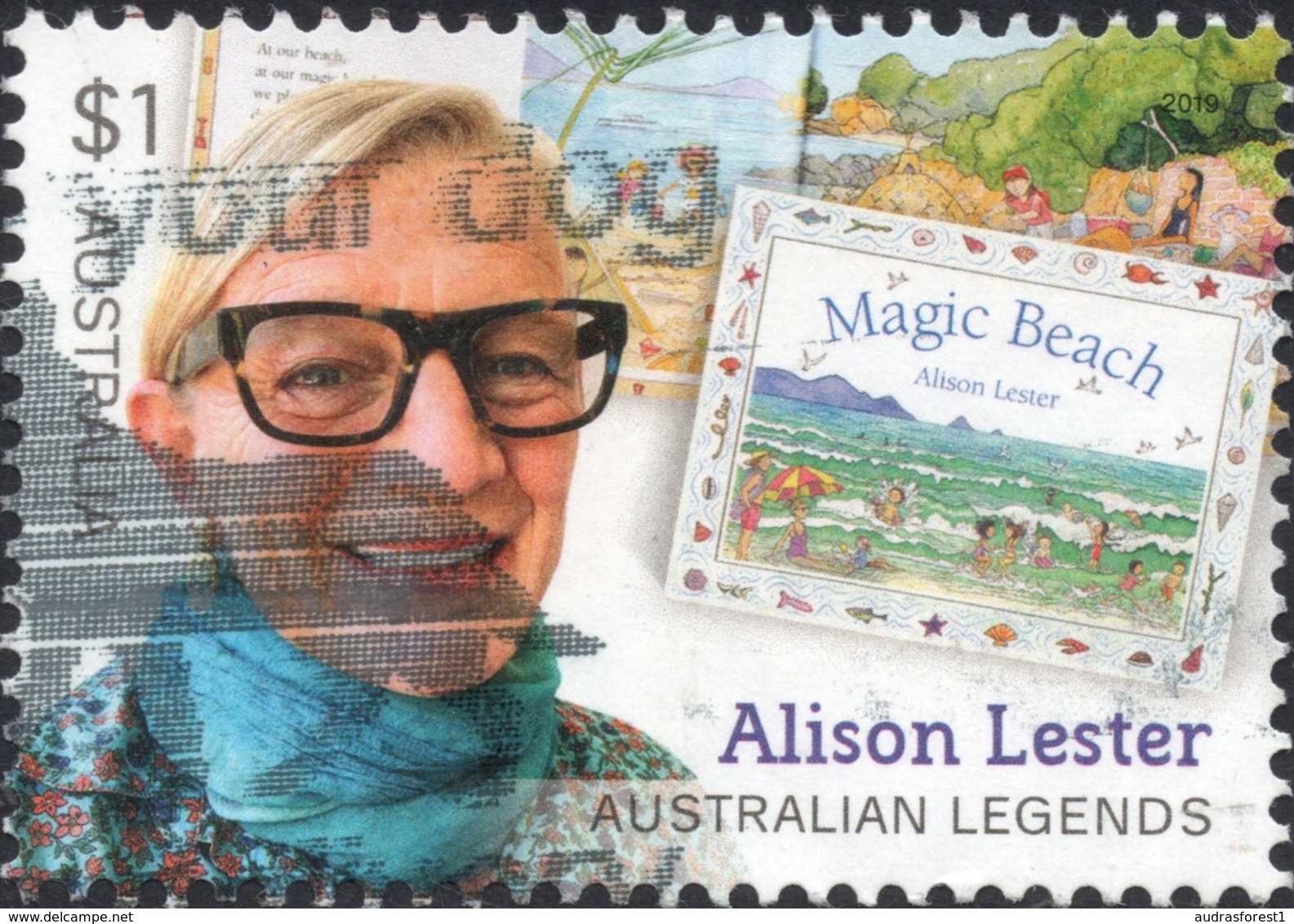 2019 Australia $1 LEGEND, ALISON LESTER Sheet Stamp VF Used YT No. 4706 - Oblitérés