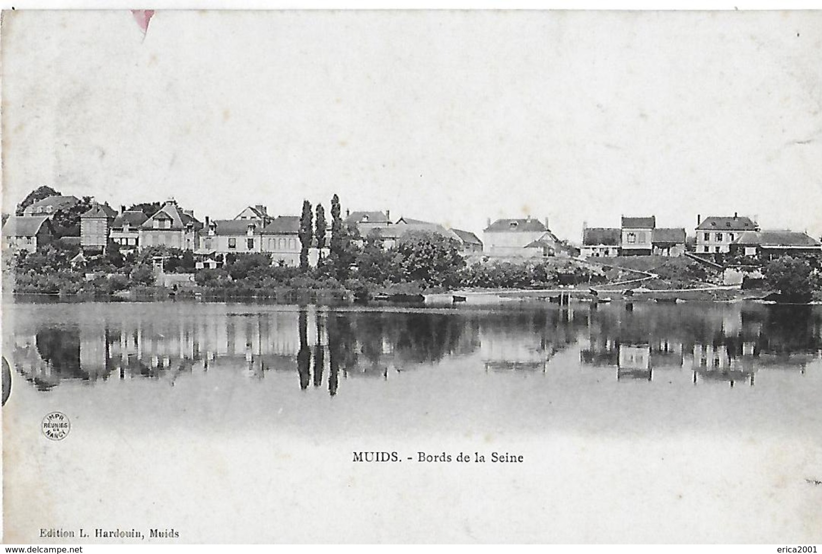 Muids. Vue D'ensemble De Muids Sur Les Bords De La Seine. - Muids