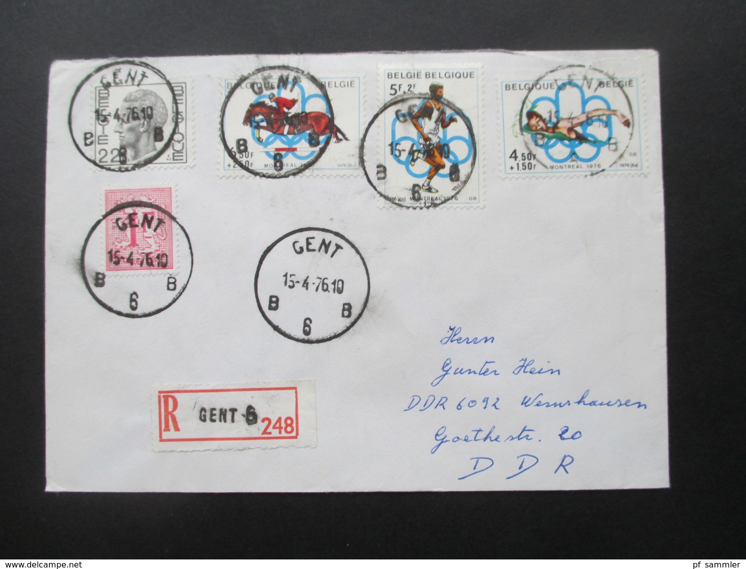 Belgien Belege 1958 - 1976 Einschreiben / Sondermarken teilweise Randstücke insgesamt 95 Stück schöner Stöberposten